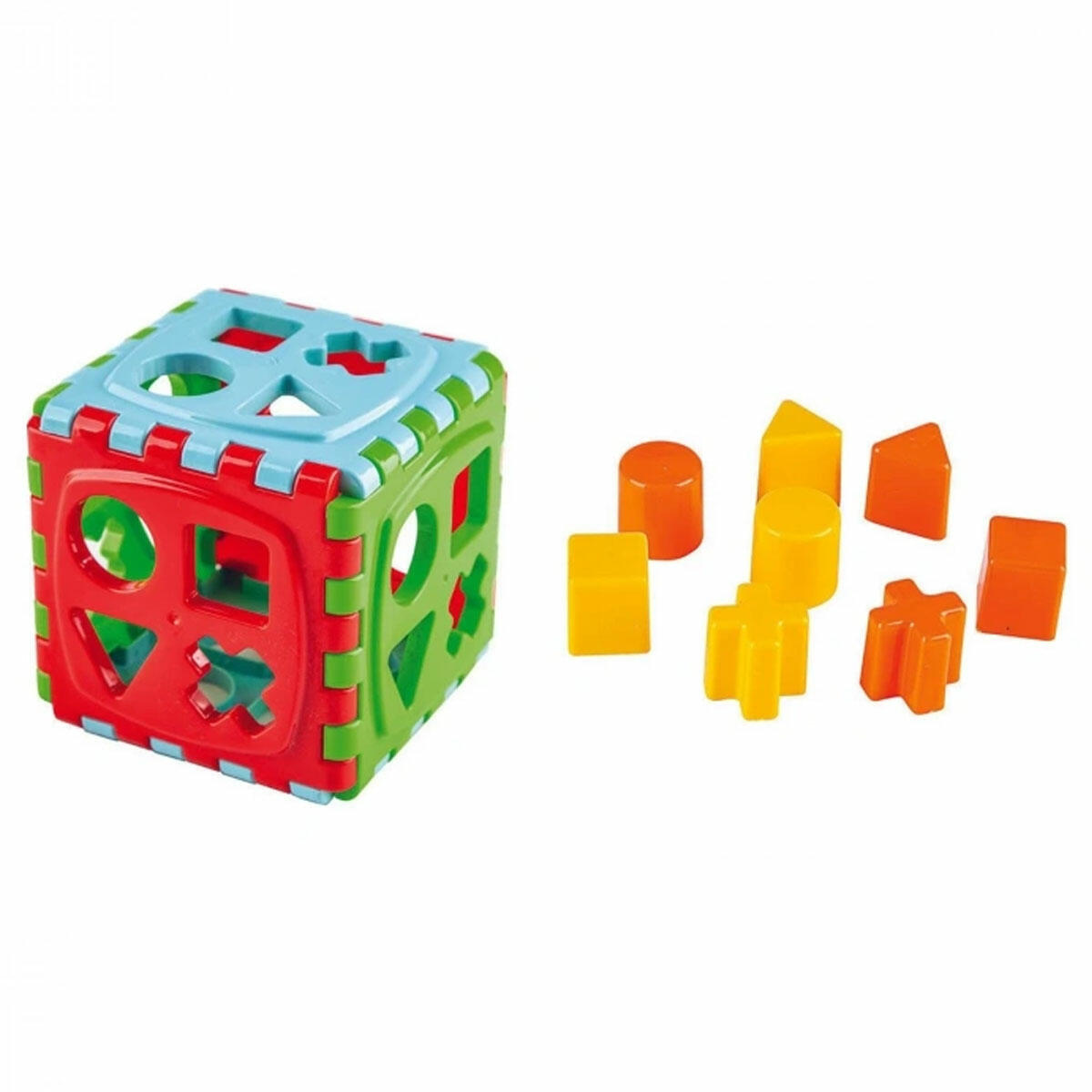 Kiki Sevimli Bultak Küp | 14 Parça Eğitici Şekil Eşleştirme Seti | Bebekler İçin İlk Gelişim ve Zeka Oyuncağı