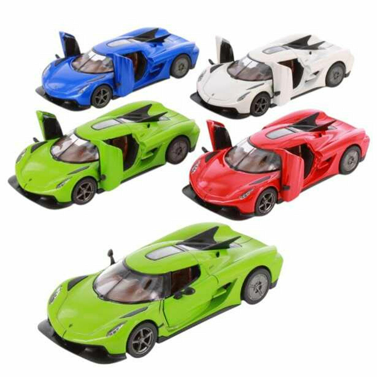 Kinsmart 1:36 Koenigsegg Jesko Absolut | Die-Cast Metal Çek Bırak Model Araba | Koleksiyonluk Detaylı Spor Araç Figürü