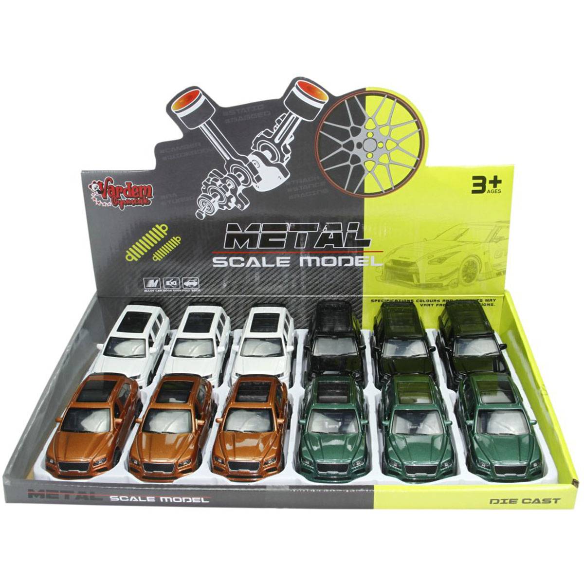 Çek Bırak 1:36 Metal Üstü Cam Jeep