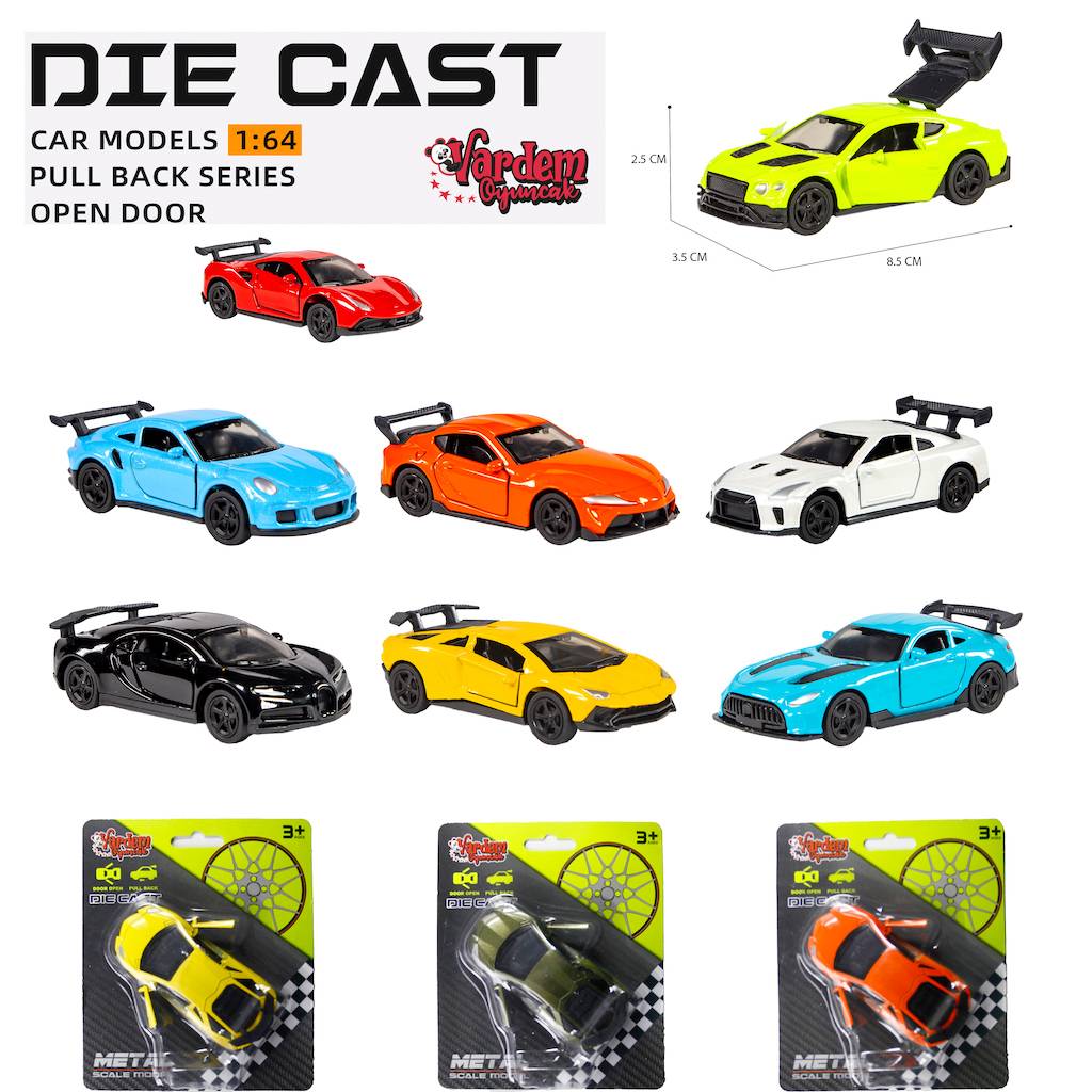 Kartela Çek Bırak 1:64 Kapıları Açılan Araba