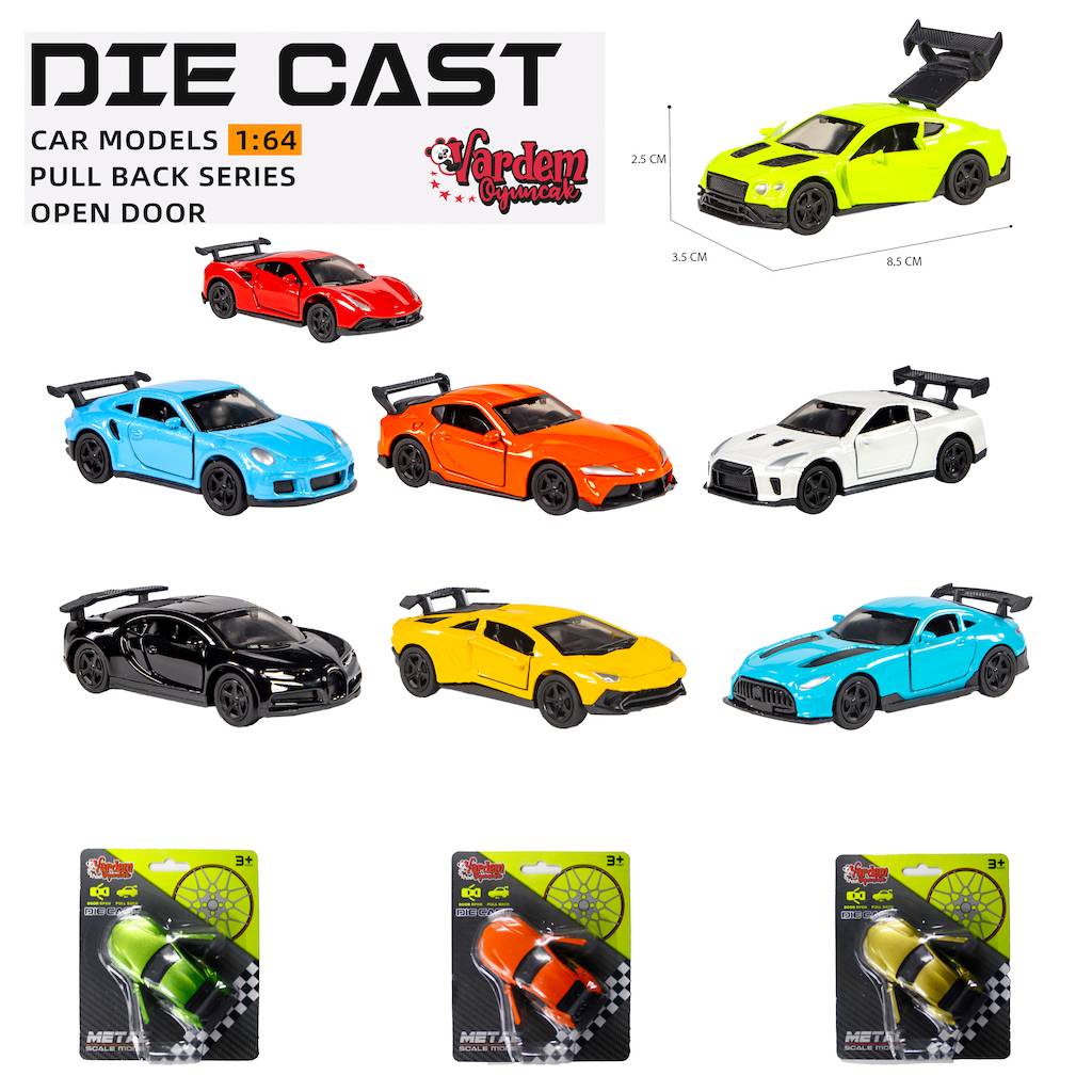 Kartela Çek Bırak 1:64 Kapıları Açılan Araba