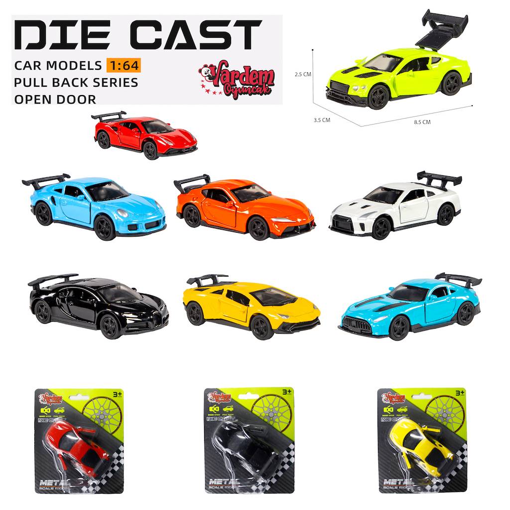 Kartela Çek Bırak 1:64 Kapıları Açılan Araba