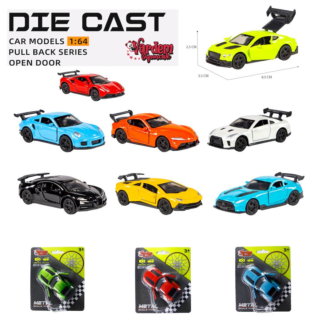 Kartela Çek Bırak 1:64 Kapıları Açılan Araba