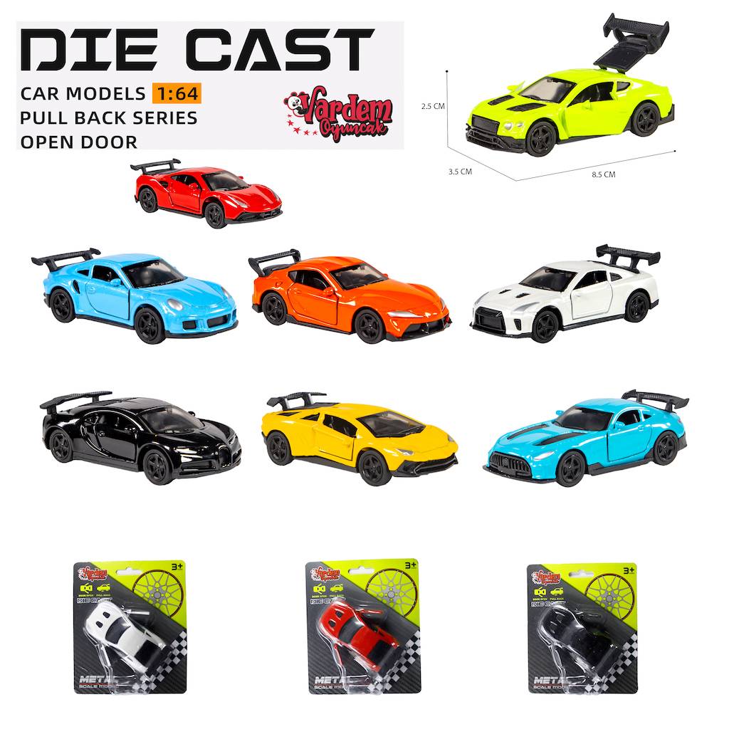 Kartela Çek Bırak 1:64 Kapıları Açılan Araba