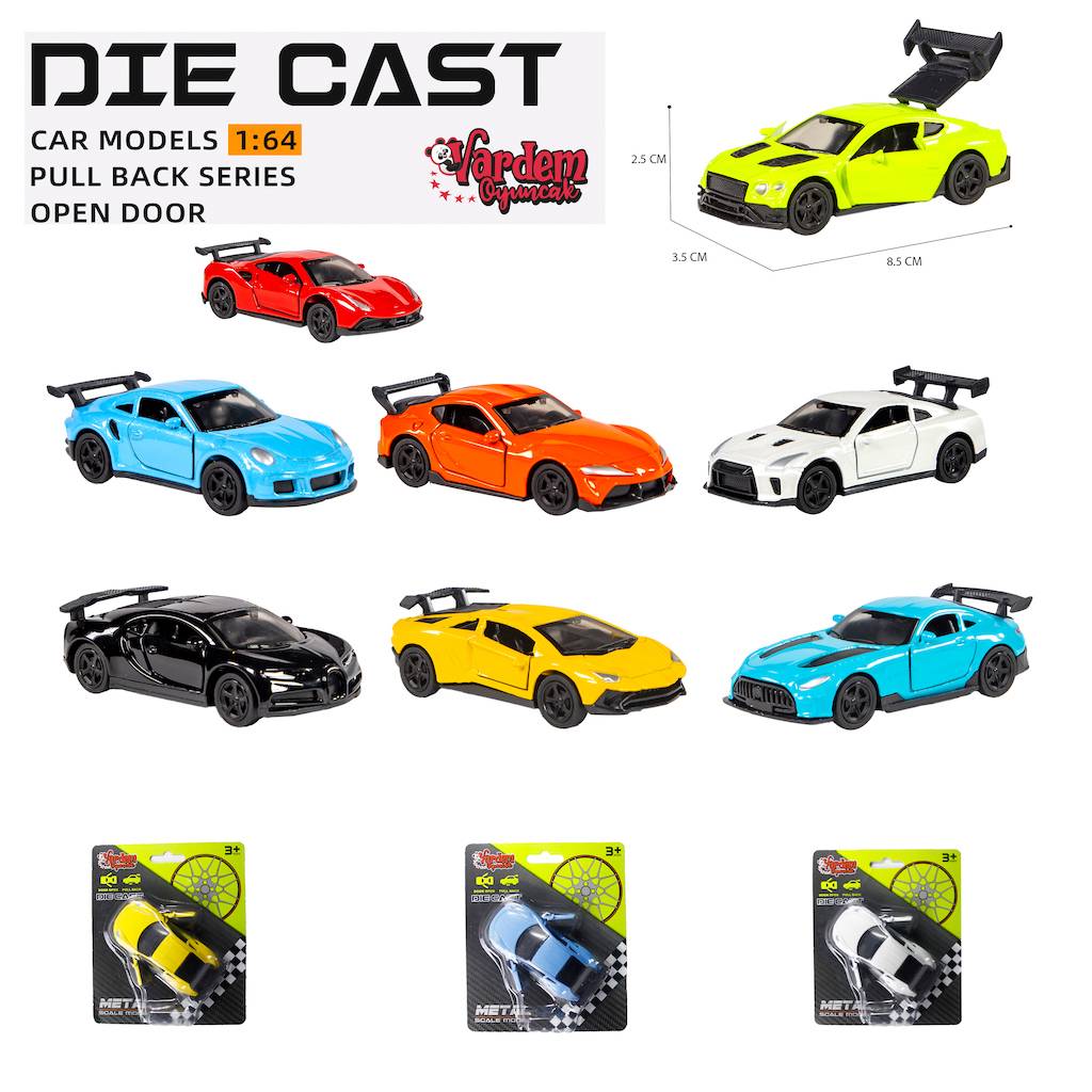 Kartela Çek Bırak 1:64 Kapıları Açılan Araba