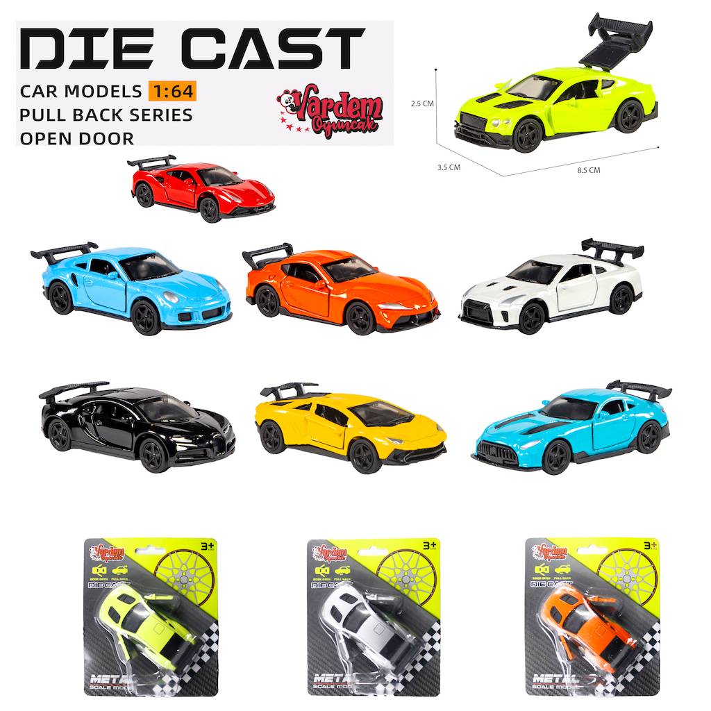 Kartela Çek Bırak 1:64 Kapıları Açılan Araba