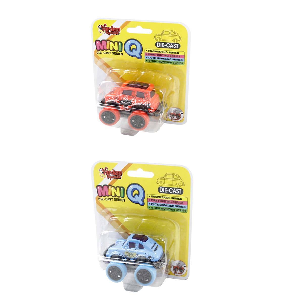 Kartela Çek Bırak Renkli Teker Die Cast Araba