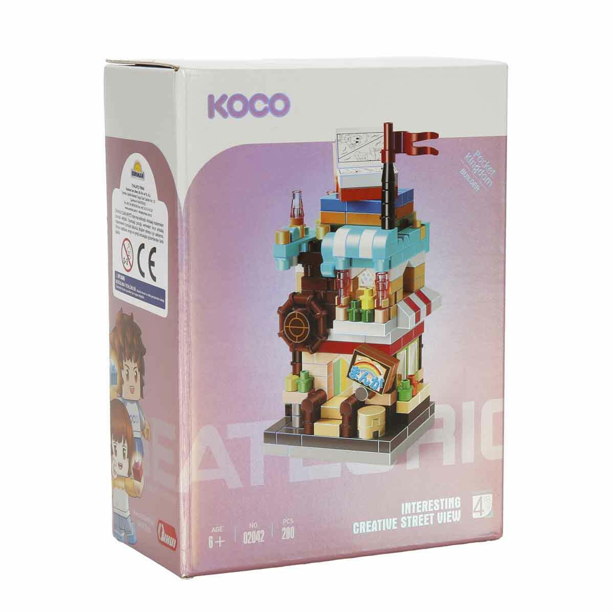 KOCO 280 Parça Çizgi Roman Mağazası Yapı Seti | Mini Bricks Uyumlu Koleksiyonluk Mağaza | 6+ Yaş Eğitici Mimari Blok Seti