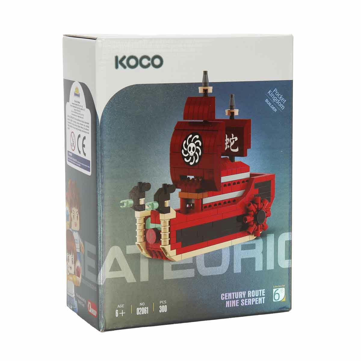 KOCO 300 Parça Korsan Gemisi Yapı Seti | Eğitici Blok Oyuncak | Çocuklar İçin Detaylı Yelkenli Gemi Modeli