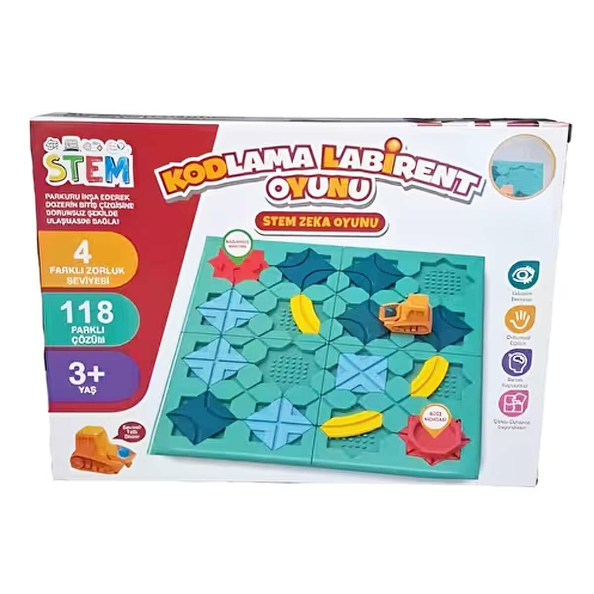 Kodlama Labirent STEM Zeka Oyunu | Mantıksal Yol Oluşturma Ve Akıl Oyunu | Eğitici İnşa Seti