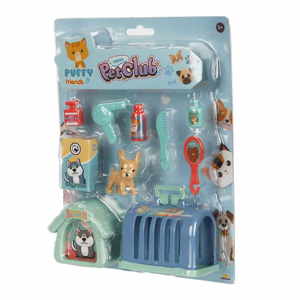 Köpek Bakımı Mini Oyun Seti | Taşıma Çantalı ve Kulübeli 10 Parça Veteriner Seti | Eğitici Hayvan Bakım ve Rol Yapma Oyuncağı