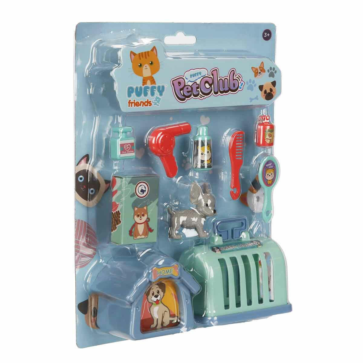 Köpek Bakımı Mini Oyun Seti | Taşıma Çantalı ve Kulübeli 10 Parça Veteriner Seti | Eğitici Hayvan Bakım ve Rol Yapma Oyuncağı