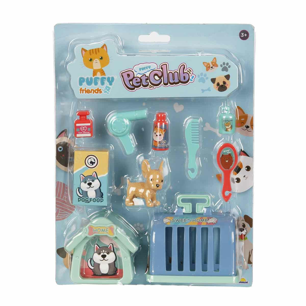 Köpek Bakımı Mini Oyun Seti | Taşıma Çantalı ve Kulübeli 10 Parça Veteriner Seti | Eğitici Hayvan Bakım ve Rol Yapma Oyuncağı