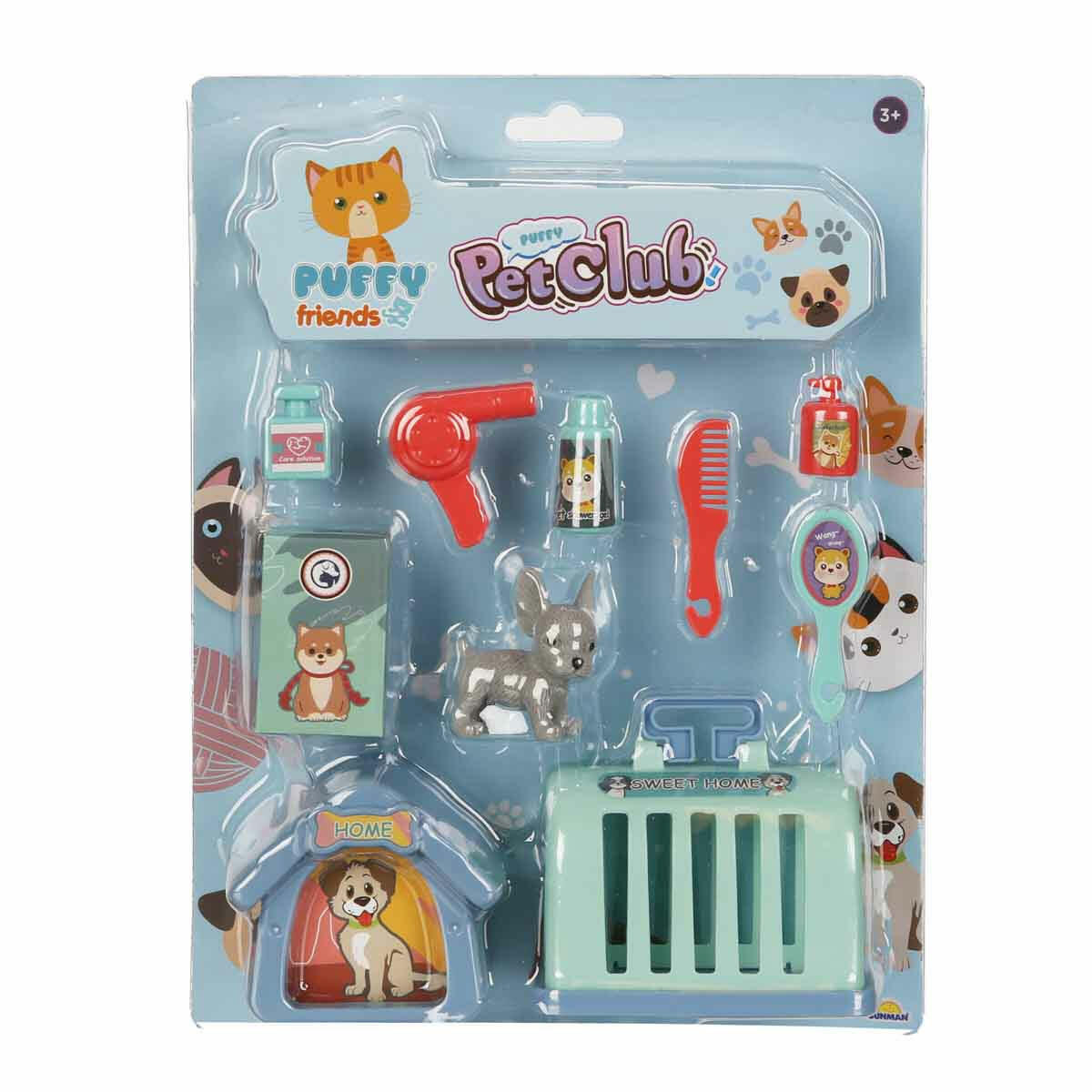 Köpek Bakımı Mini Oyun Seti | Taşıma Çantalı ve Kulübeli 10 Parça Veteriner Seti | Eğitici Hayvan Bakım ve Rol Yapma Oyuncağı