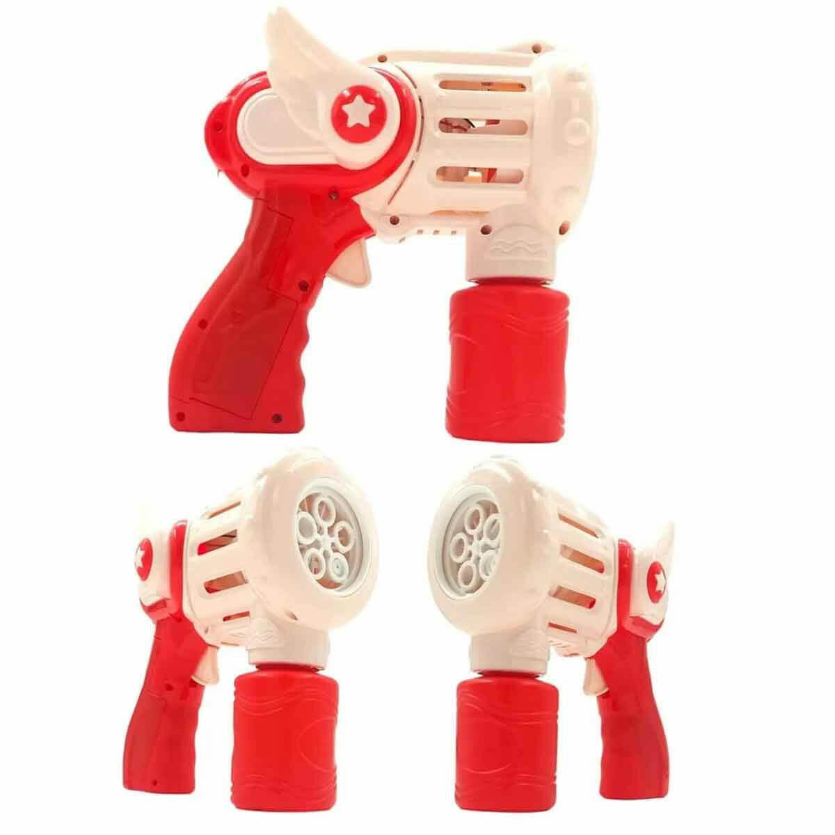 Pilli Köpük Tabancası Oyuncak – Baloncuklarla Eğlenceli ve Sosyalleştirici Oyun