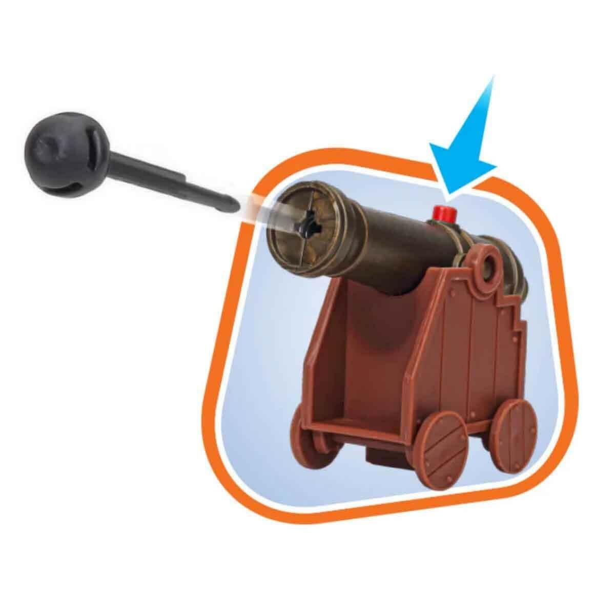 Korsan Kafatası Kova Seti | 45 Parça Aksiyonlu Hazine Avı | Kilitli Mekanizmalı Taşınabilir Korsan Dünyası