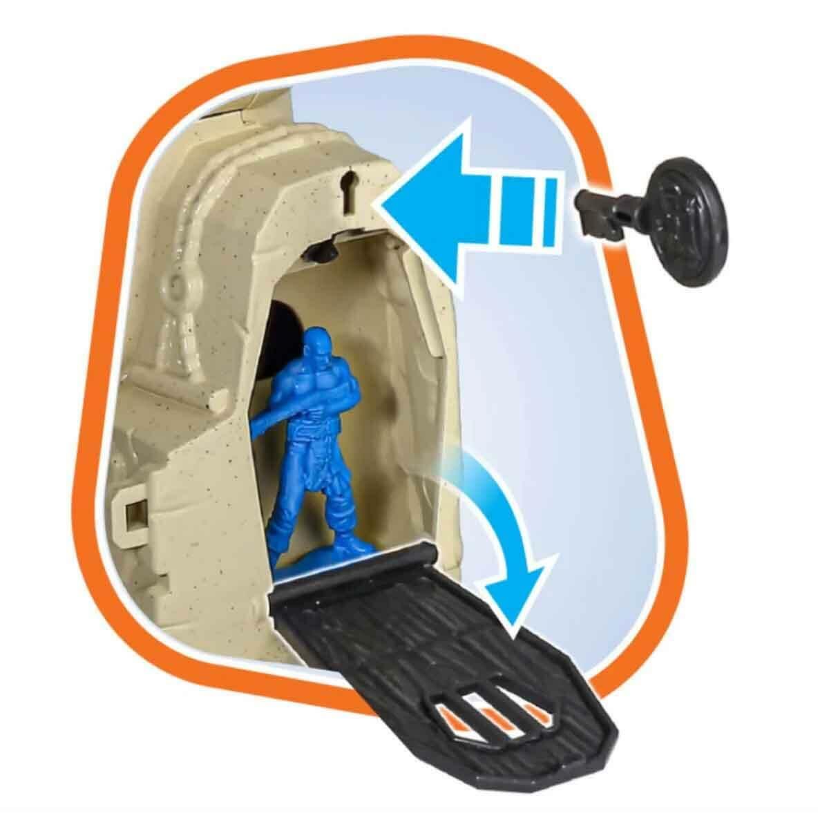 Korsan Kafatası Kova Seti | 45 Parça Aksiyonlu Hazine Avı | Kilitli Mekanizmalı Taşınabilir Korsan Dünyası