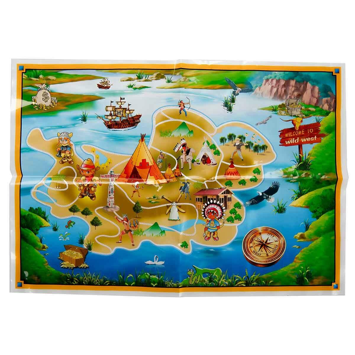 Kovboy Figürleri Oyun Seti | Vahşi Batı Aksesuarlı Macera Dünyası | Atlı Ve Çadırlı Figür Serisi