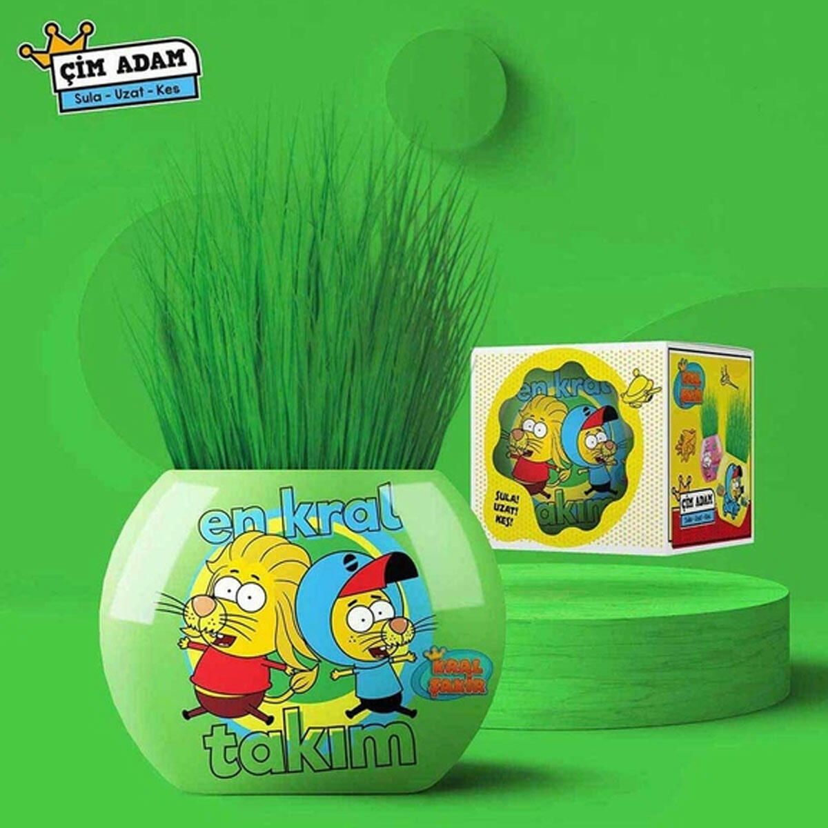 Kral Şakir Çim Adam – Eğlenceli ve Yaratıcı Çocuk Oyuncak Çim Seti