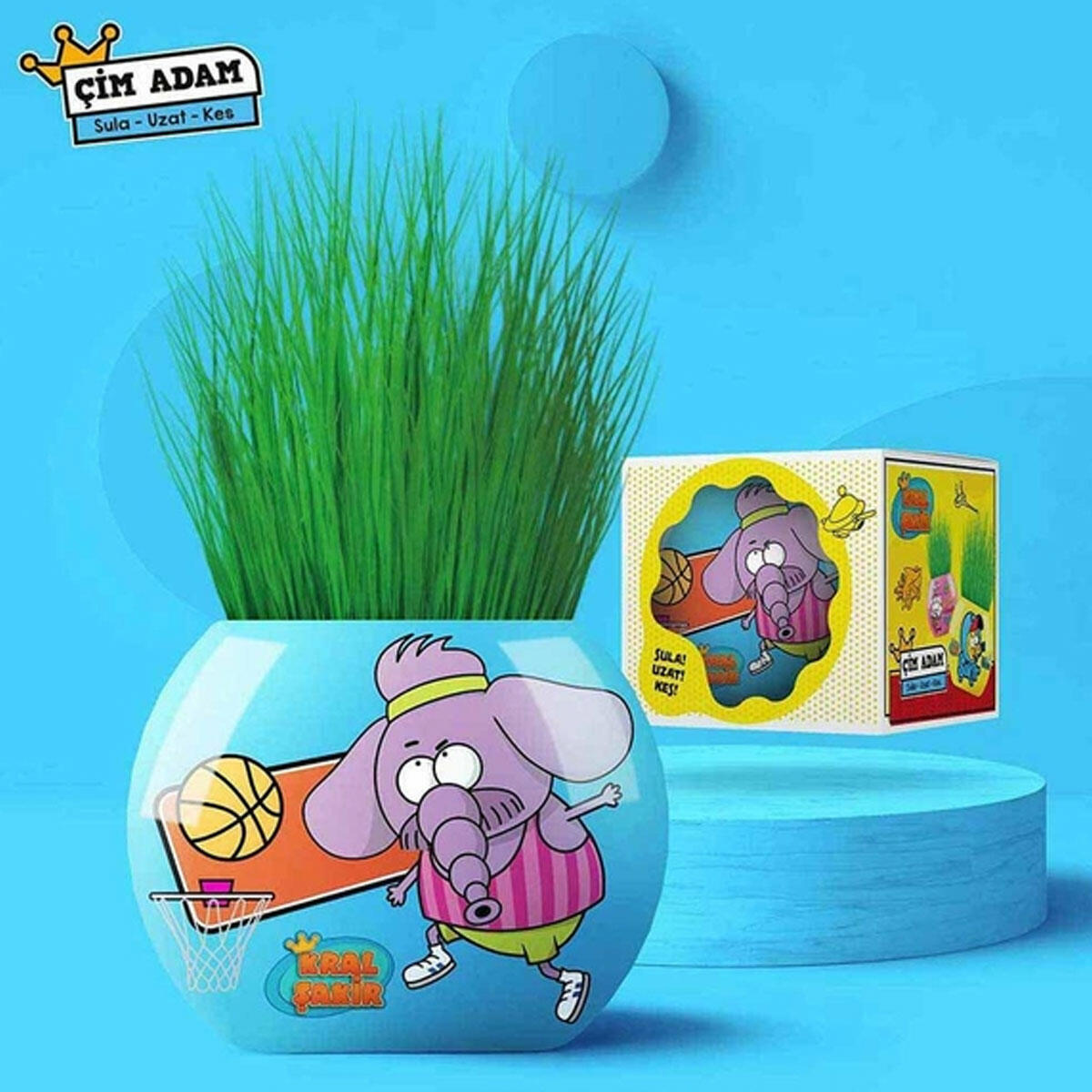 Kral Şakir Çim Adam – Eğlenceli ve Yaratıcı Çocuk Oyuncak Çim Seti
