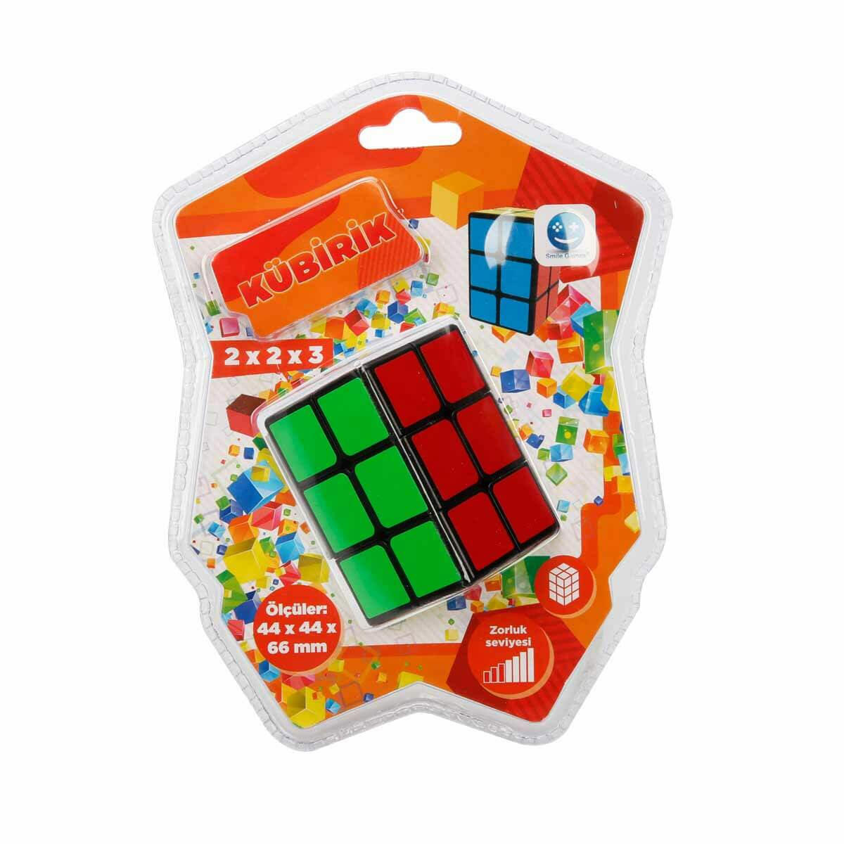 Kübirik 2x2x3 Zeka Küpü | Smile Games Profesyonel Mantık ve Sabır Küpü | Özel Geometrik Tasarımlı Zihin Egzersizi
