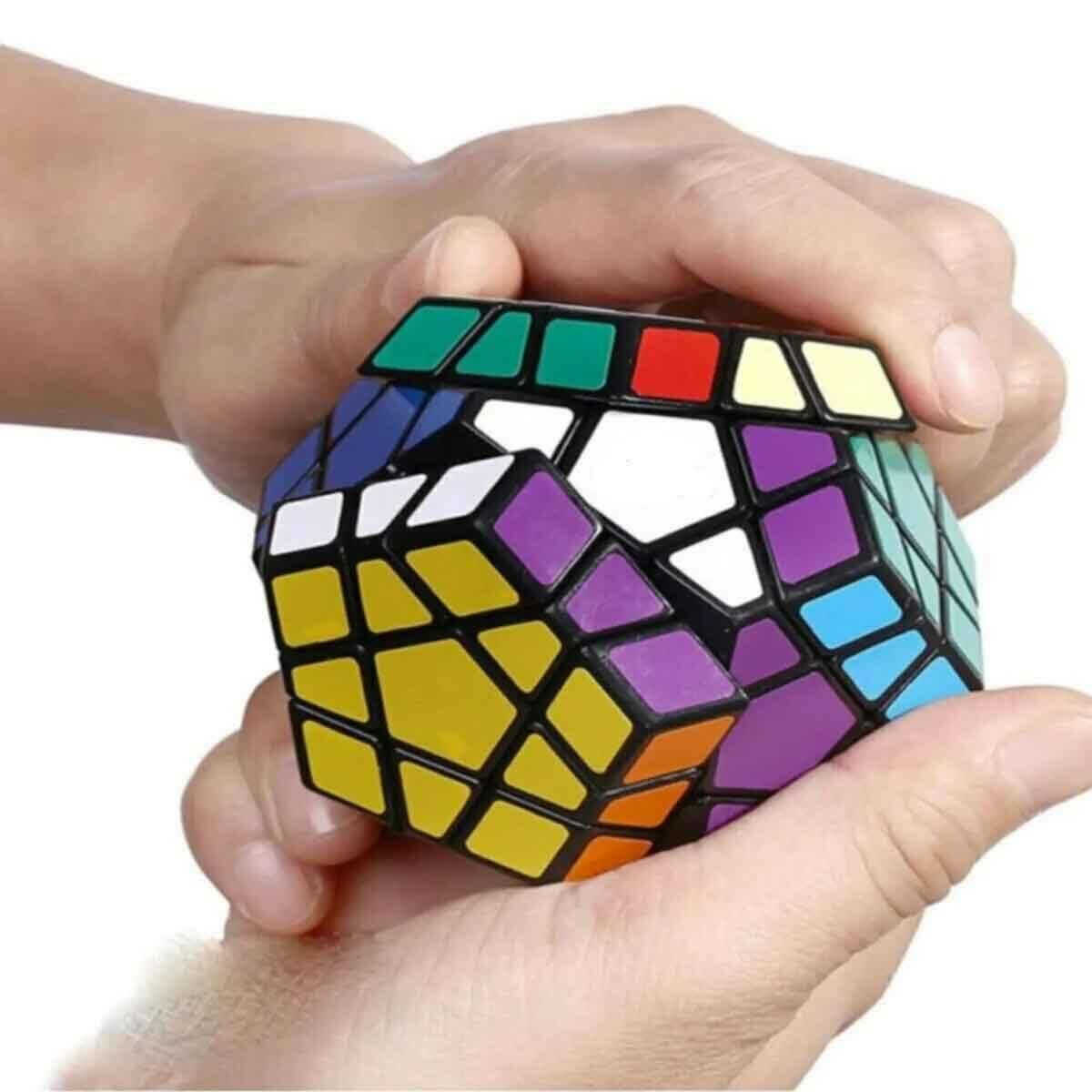 Kübirik Beşgen Stars Zeka Küpü – Büyük Boy (9.1 cm) Sabır Küpü, Gelişmiş Eğitici Bulmaca Oyuncak