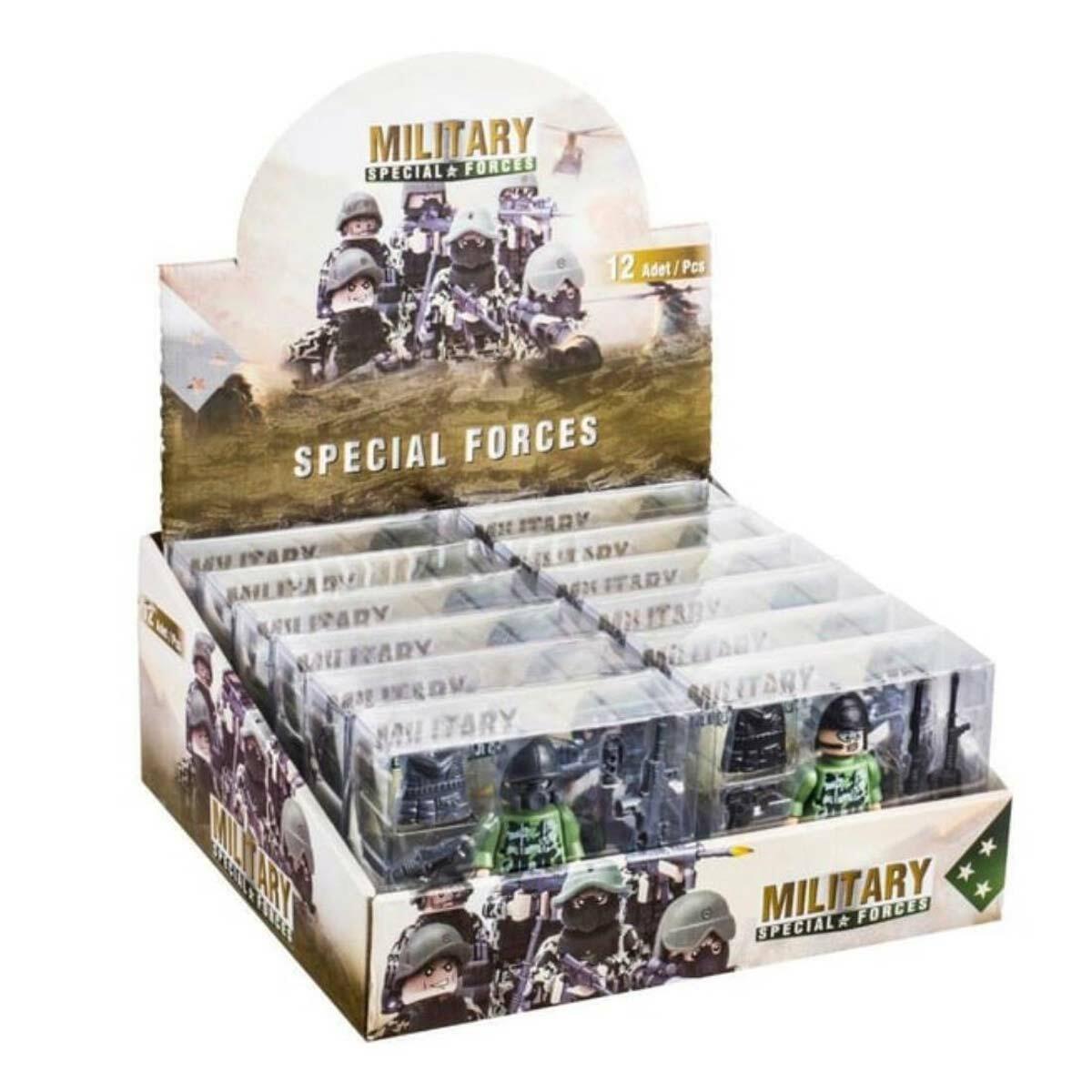 PVC Kutuda Küçük Asker Yapı Oyuncak | Aksesuarlı Modüler Asker Figürü | Taktiksel Operasyon Seti