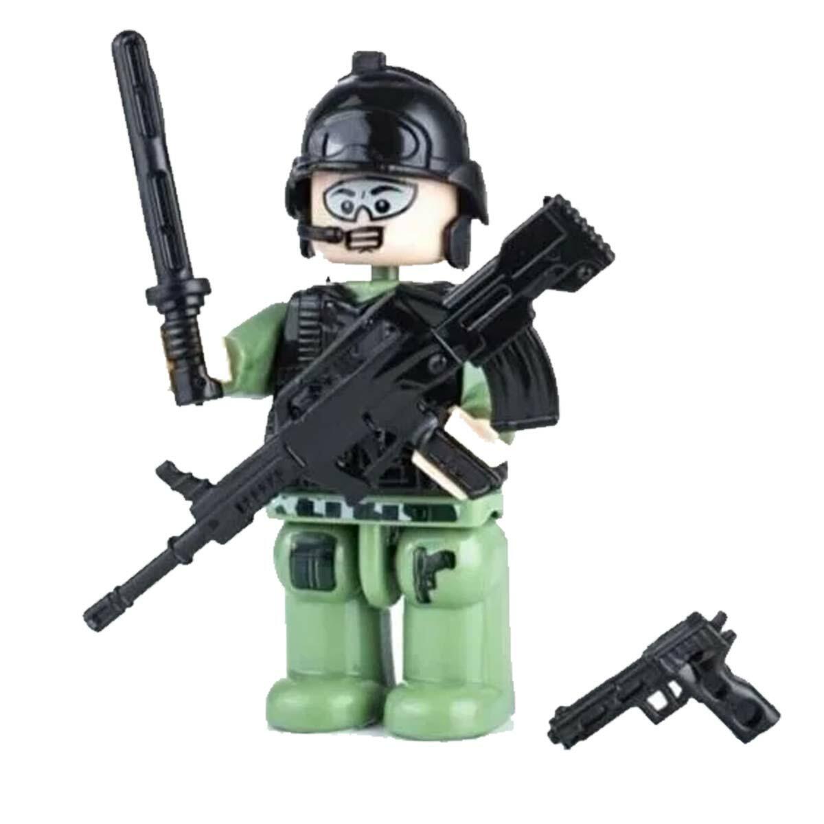PVC Kutuda Küçük Asker Yapı Oyuncak | Aksesuarlı Modüler Asker Figürü | Taktiksel Operasyon Seti