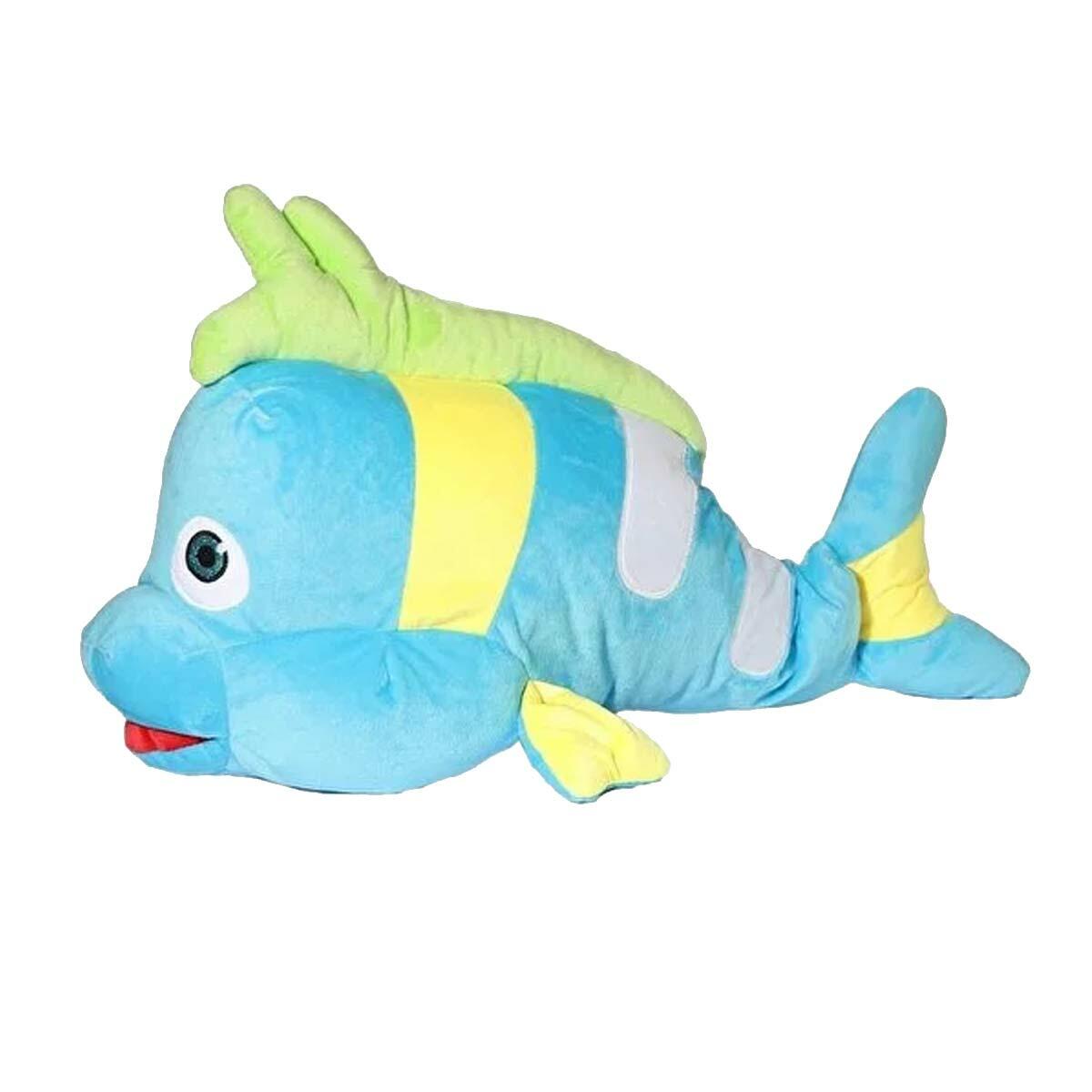 Küçük Balık 55 CM Mavi Pelüş | Welsoft Yumuşak Uyku Arkadaşı | Feyza Oyuncak Deniz Koleksiyonu