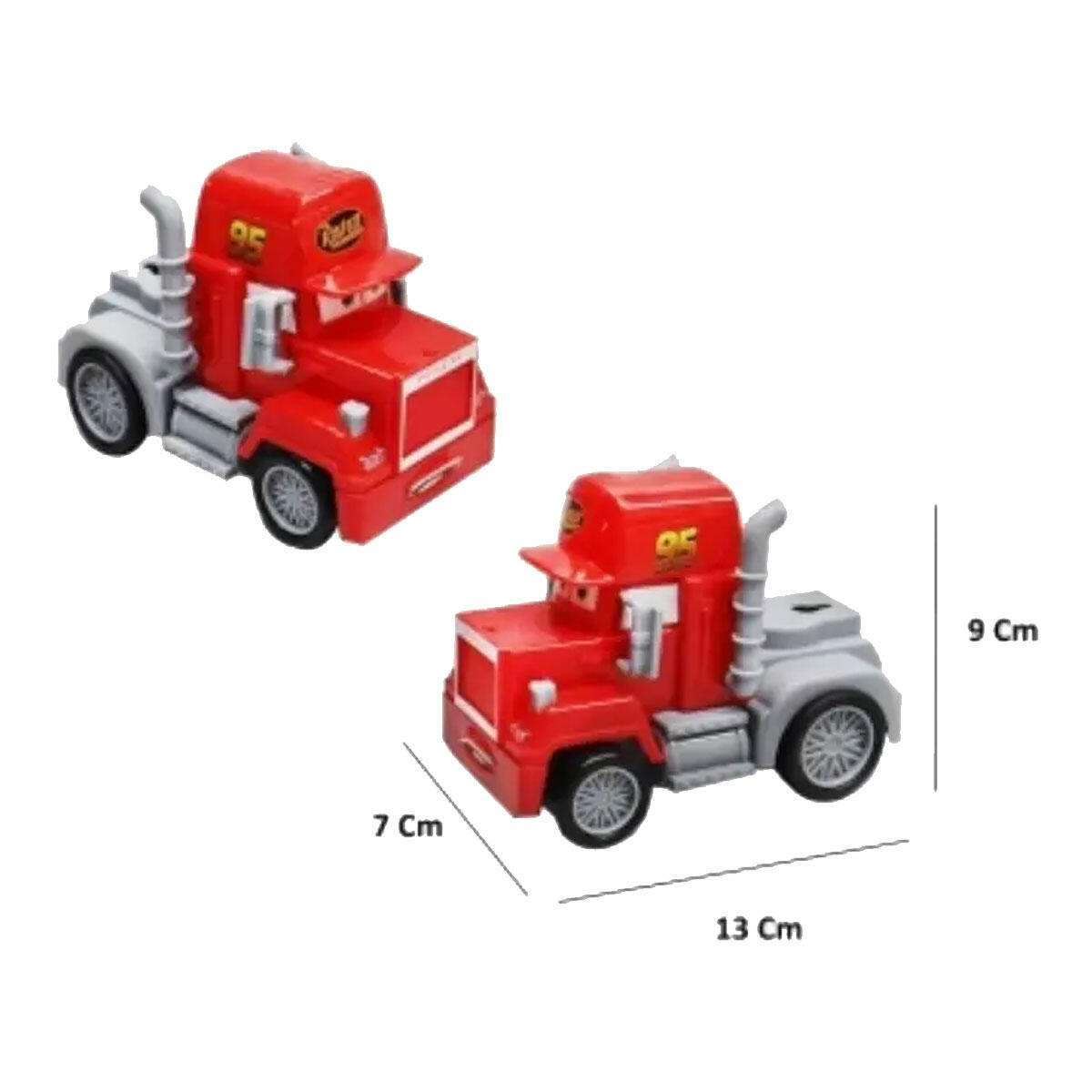 Sürtmeli Küçük Kırmızı Sevimli Tır Mack | Can Ali Toys Yerli Üretim | Motor Becerileri Geliştiren Dayanıklı Oyuncak Tır