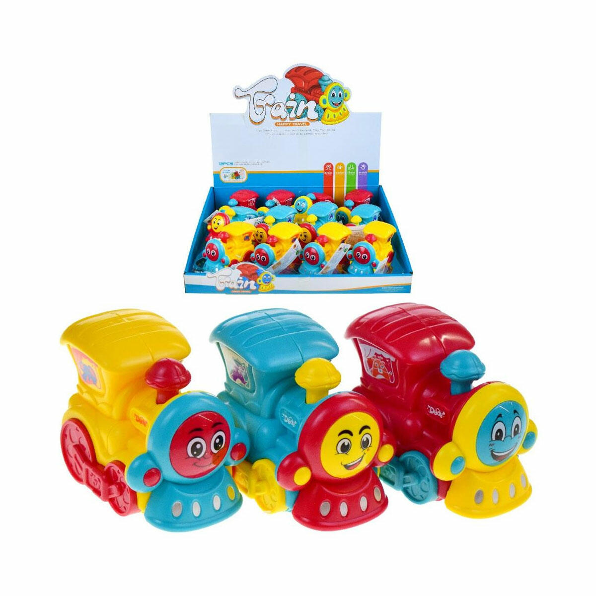 Küçük Sürtmeli Sevimli Trenler | Eğitici Karikatür İnersiyon Tren Seti | Bebek ve Çocuklar İçin Motor Beceri Geliştirici Oyuncak