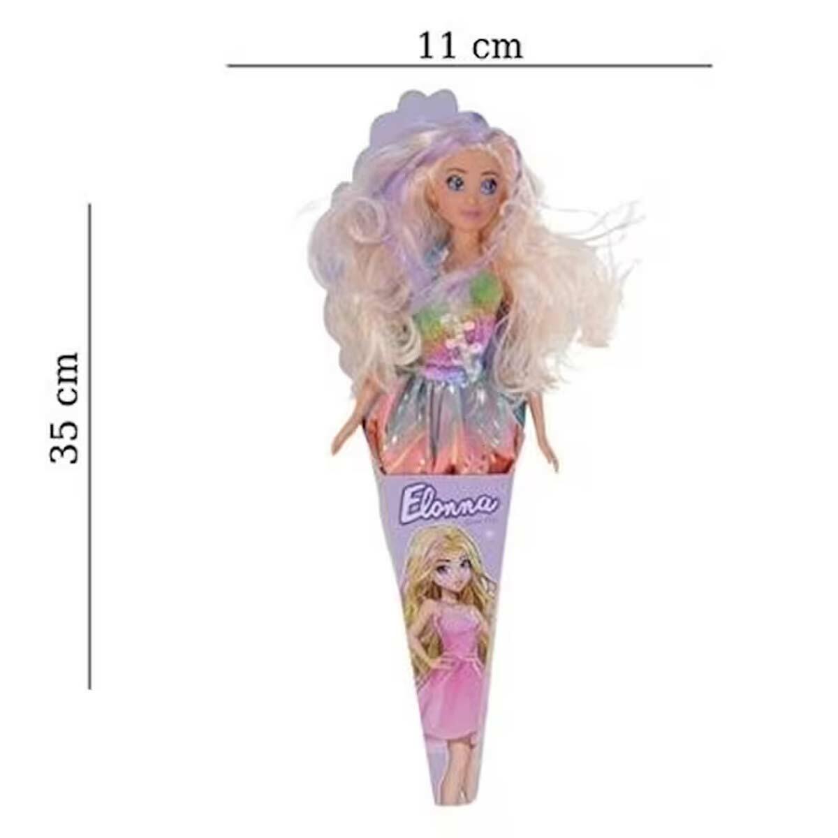 Külahta Elonna Bebek 29 cm | Renkli Tasarım Eğitici Oyuncak Bebek | Asorti Şık Tasarım Bebek