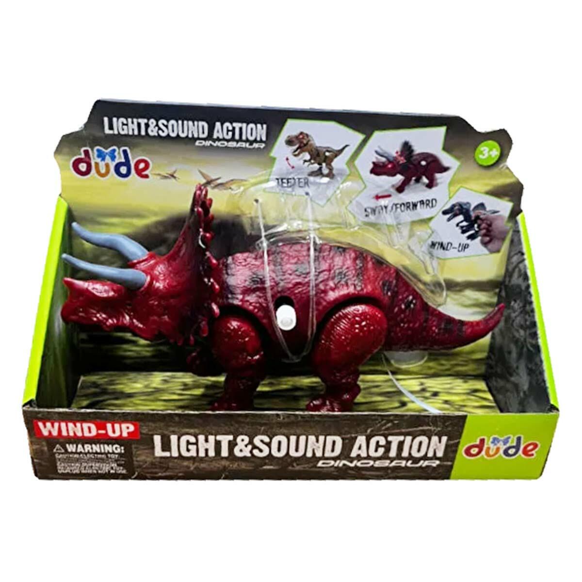 Kurmalı Işıklı Sesli Yürüyen Dinazor Figürü | 3 Farklı Model | Mekanik Hareketli Eğitici Dinozor