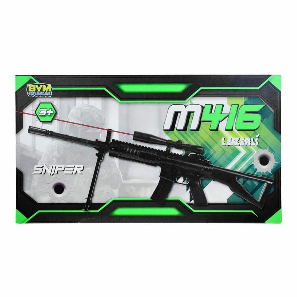 Kutuda Boncuklu Keskin Nişancı Tüfeği Seti | Hedef Tahtalı Sniper Oyuncağı | El-Göz Koordinasyonu Geliştirici Hedef Vurma Seti