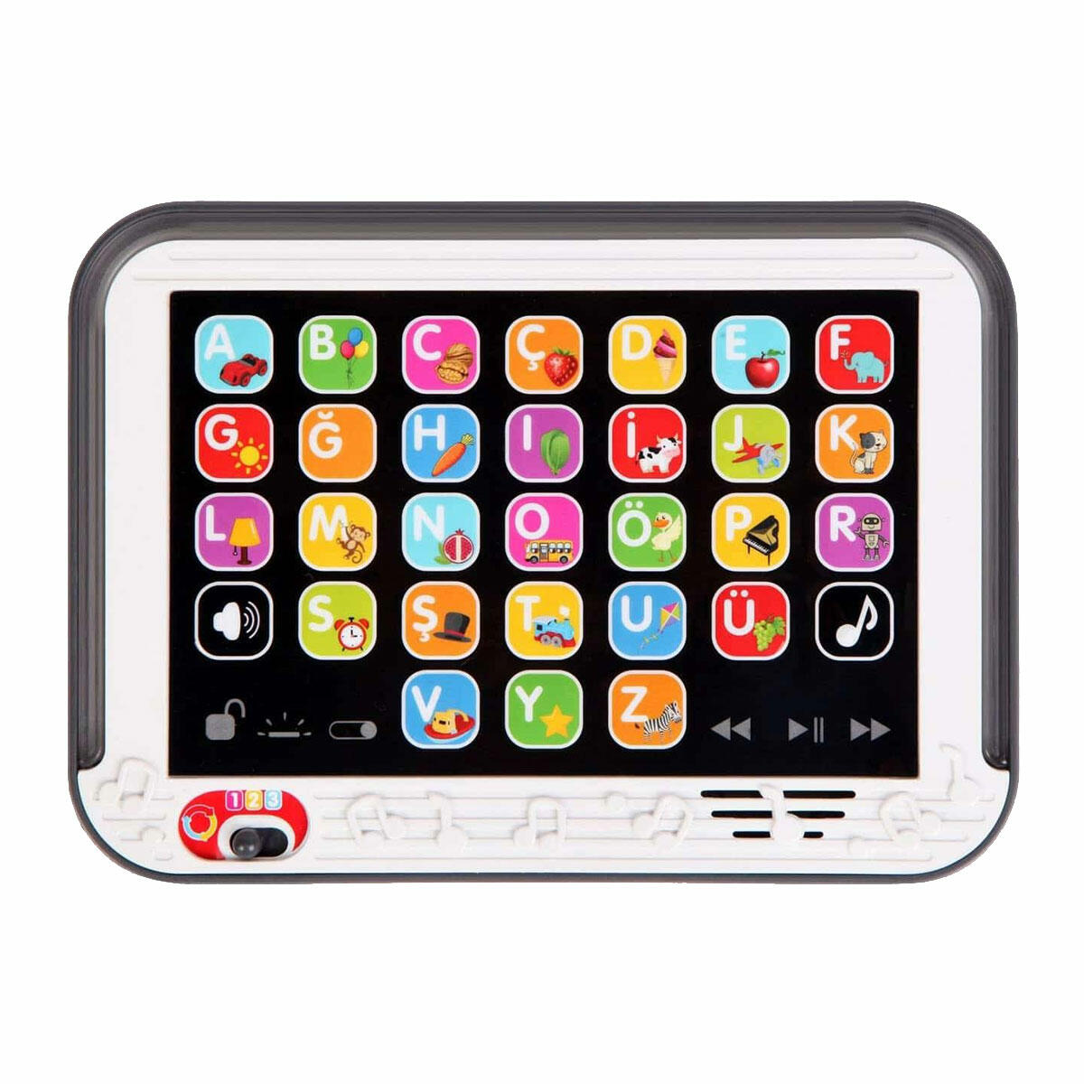 Kutulu Eğitici İlk Tabletim | 100+ Sesli ve Işıklı İnteraktif Bebek Tableti | 3 Kademeli Gelişim Modu