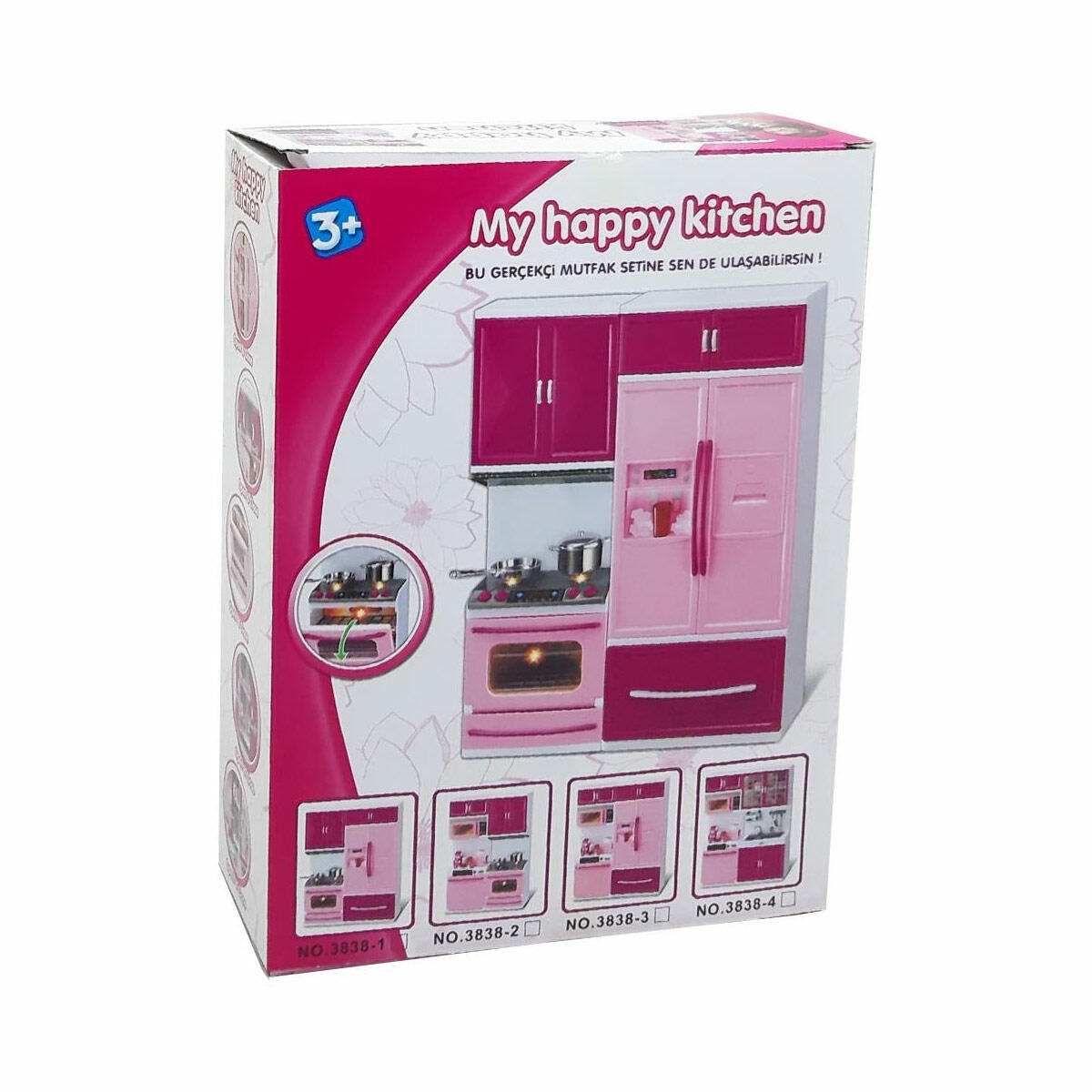 Kutulu Pilli 2'li Mutfak Seti | Işıklı Ve Sesli Oyuncak Mutfak | Kayyum Oyuncak Fırın Ve Ocak Seti