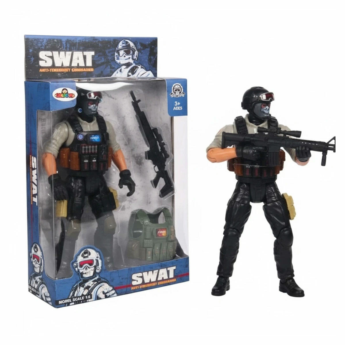 Kutulu Swat Seti | Aksesuarlı Özel Harekat Komando Oyuncak Seti | Tam Donanımlı Kahraman Rol Yapma Seti