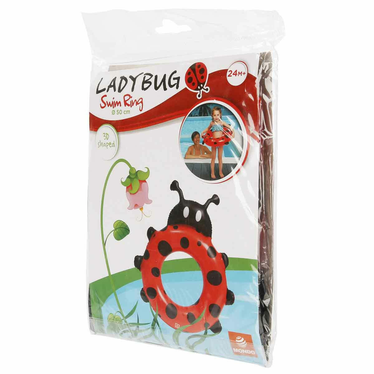 Lady Bug (Mucize Uğur Böceği) Can Simidi 50 cm | Çocuklar İçin Dayanıklı Deniz ve Havuz Yüzme Simidi