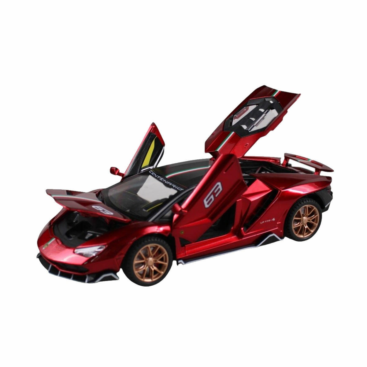 1:24 Lamborghini LP770-4 Centenario Işıklı ve Sesli Model Araba | 20 cm Çek Bırak Metal Koleksiyon Aracı | Detaylı Die-Cast Hiper Araç