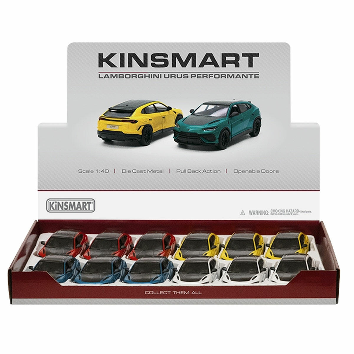 Kinsmart Metal Çek Bırak Araba Lamborghini Urus Performante | 1/40 Ölçekli Diecast Model | Koleksiyonluk Süper SUV