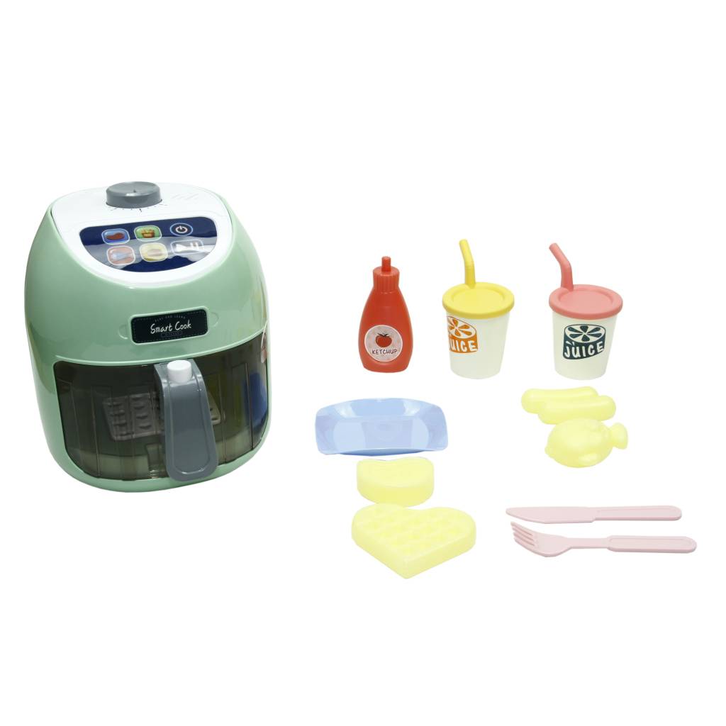 Dokunmatik Air Fryer Set Gıdalar Renk Değiştirir