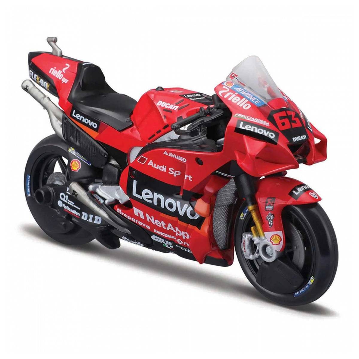 Maisto 1:18 Ducati Lenovo Team 2021 Model Motosiklet