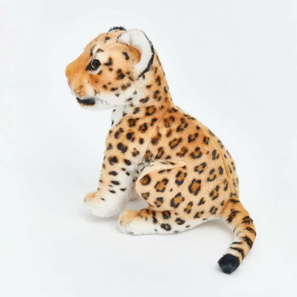 Leopar 20 cm Pelüş | Welsoft Dokulu Benekli Safari Dostu | Güvenli Ve Yıkanabilir Uyku Arkadaşı