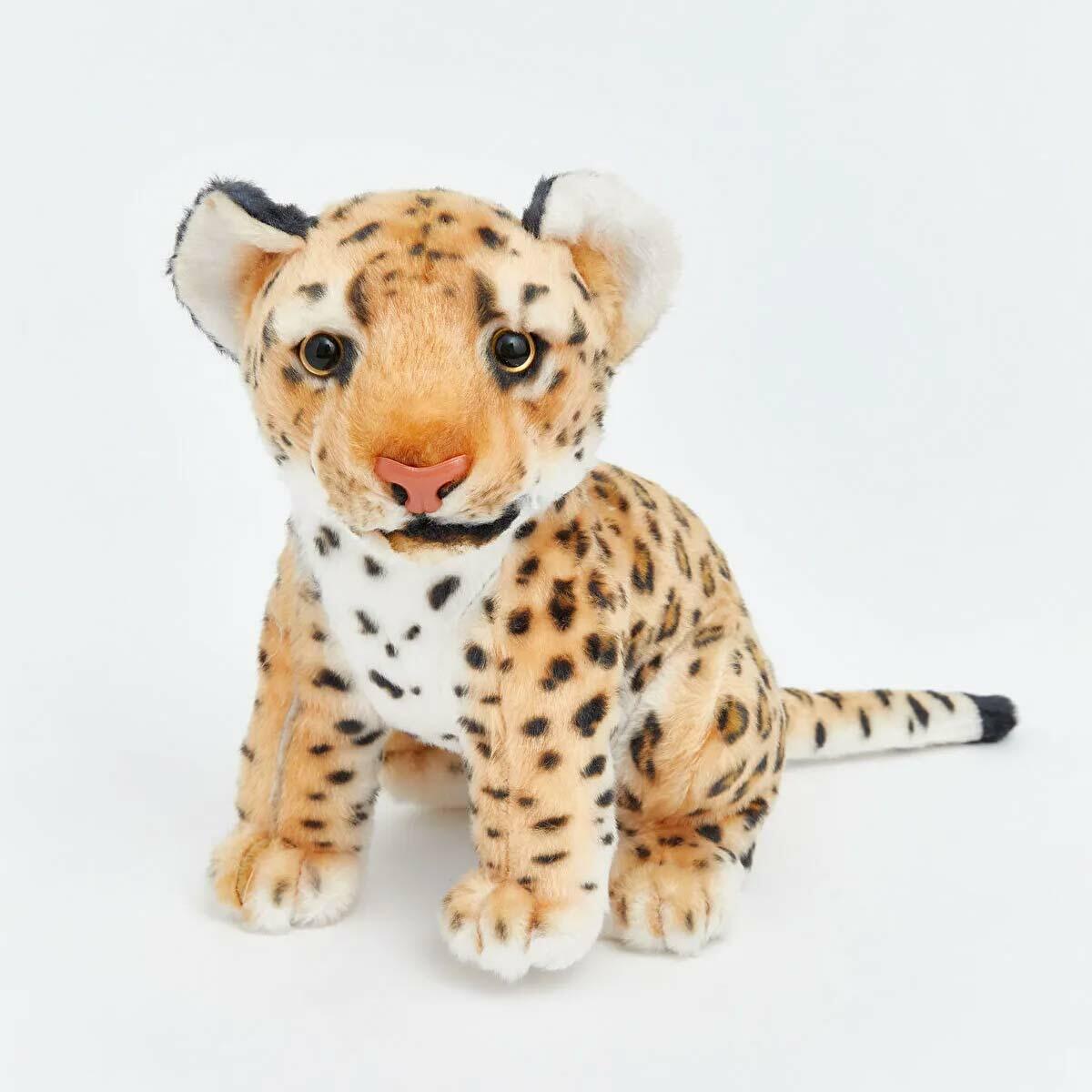 Leopar 20 cm Pelüş | Welsoft Dokulu Benekli Safari Dostu | Güvenli Ve Yıkanabilir Uyku Arkadaşı