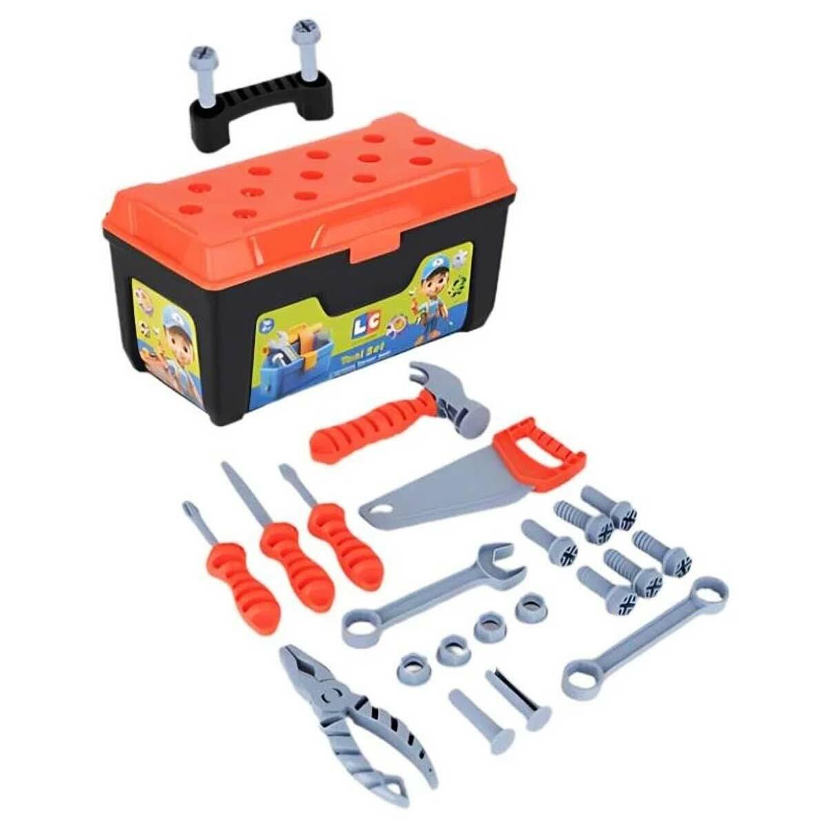 Let's Be Child Çantalı Tamir Seti | 25 Parça Eğitici Oyuncak Alet Çantası | STEM Destekli Tamir Seti