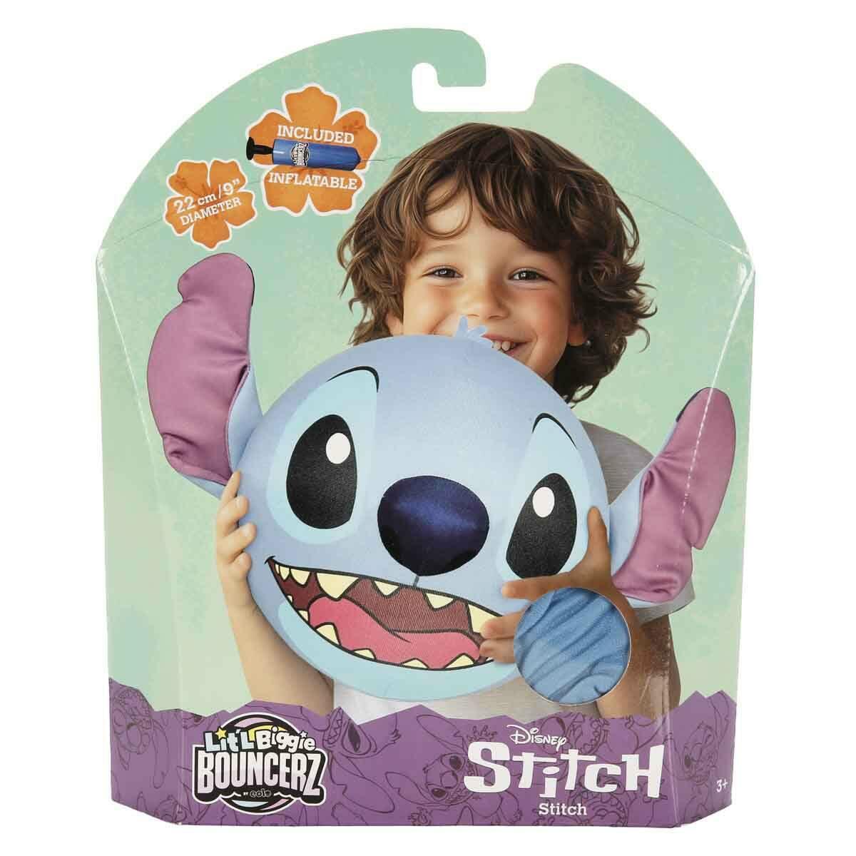 Lit’l Biggie Bouncerz Stitch Peluş | Şişirilebilir Zıpzıp Oyuncak | Feyza Oyuncak Lisanslı Disney Serisi