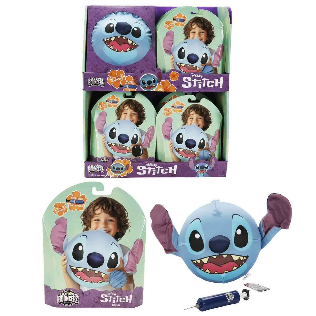 Lit’l Biggie Bouncerz Stitch Peluş | Şişirilebilir Zıpzıp Oyuncak | Feyza Oyuncak Lisanslı Disney Serisi
