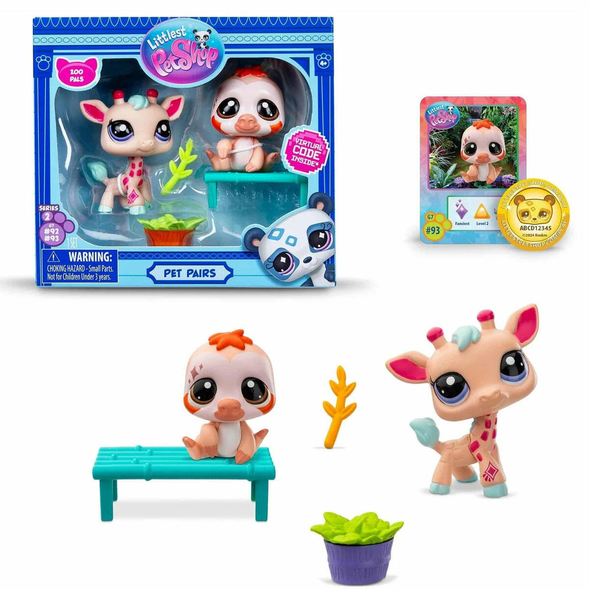 Littlest Pet Shop Minişler 2’li Figür Seti S2 | Sanal Kodlu, Koleksiyonluk Sevimli Hayvan Figürleri