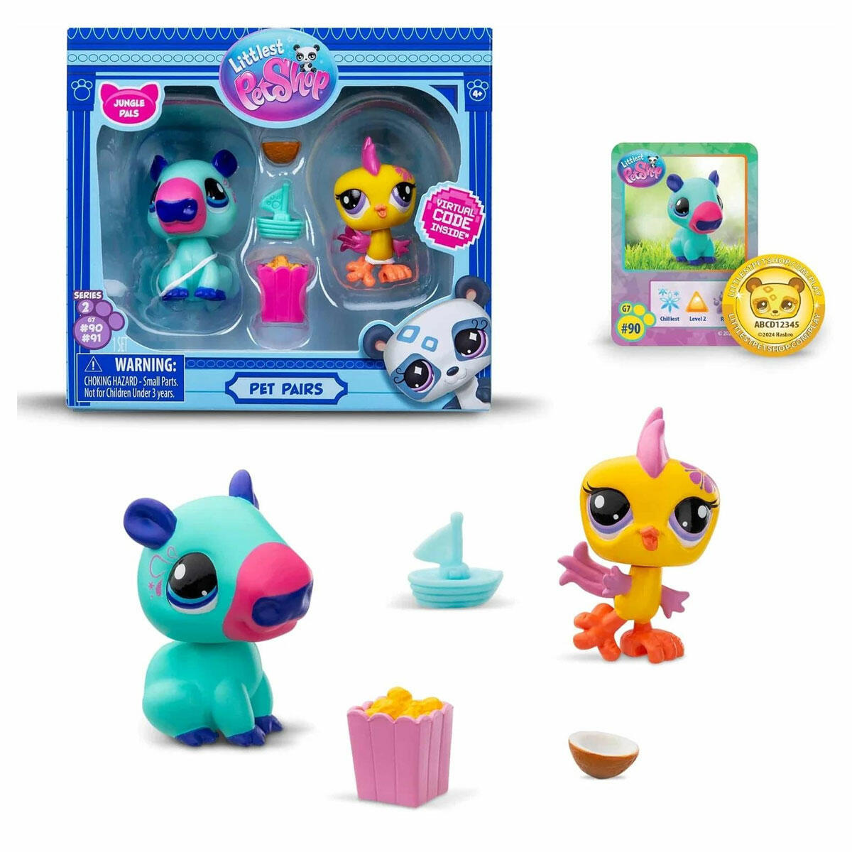Littlest Pet Shop Minişler 2’li Figür Seti S2 | Sanal Kodlu, Koleksiyonluk Sevimli Hayvan Figürleri