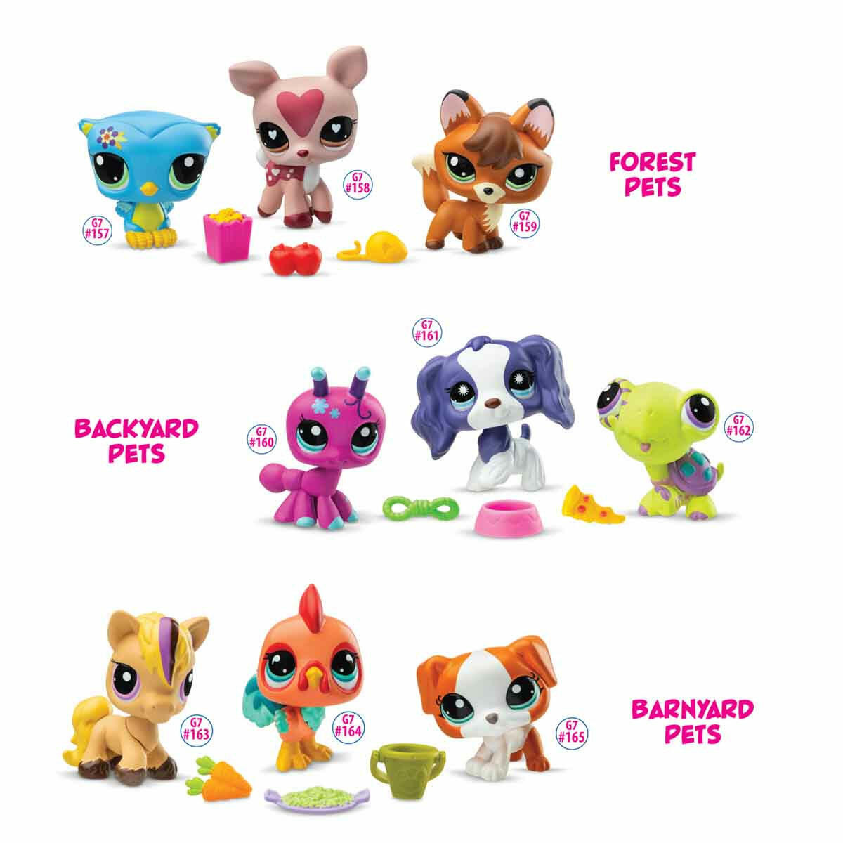 Littlest Pet Shop Minişler 3’lü Figür Seti S3 | LPS Sallanan Kafalı Koleksiyon Figürleri | Aksesuarlı ve Dijital Kodlu Sürpriz Oyuncak Seti